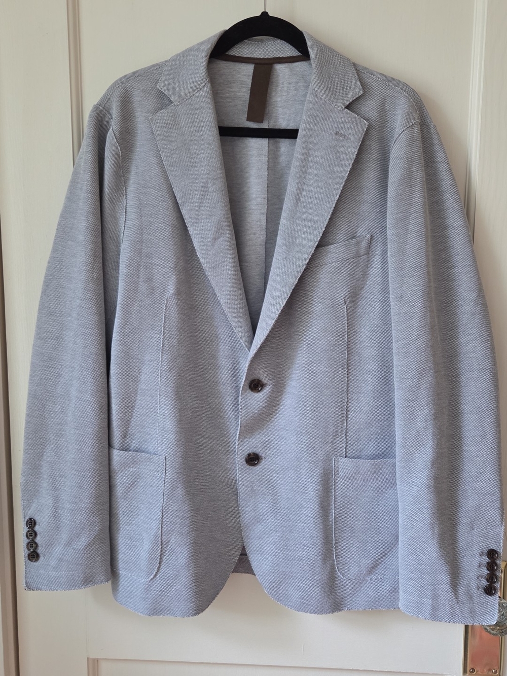 Men's Eleventy Light Gray Casual Blazer - Classic Two-Button Design